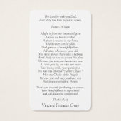 Beerdigung Hawaiian Sunset Gebet Sympathiekarten (Rückseite)