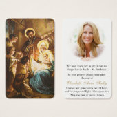 Beerdigung Heiliger Familienverlust Gebet Sympathi (Vorne & Hinten)