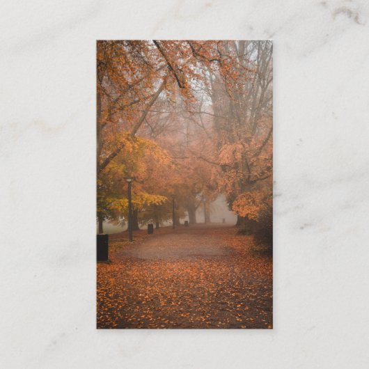 Beerdigung Herbstdenkmal Gebet Sympathiekarten Visitenkarte (Vorderseite)