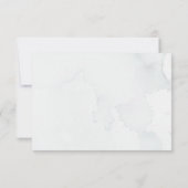 Beerdigung Herz Dank Watercolor Green Blätter Dankeskarte (Rückseite)