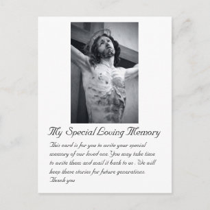 Beerdigung Hochzeit Special Memory Card Postkarte