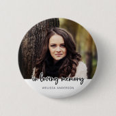 Beerdigung im Foto zum Gedächtniswahren Button (Vorderseite)