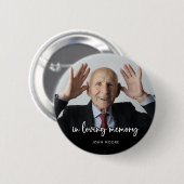 Beerdigung im Foto zur Erinnerung Button (Vorne & Hinten)