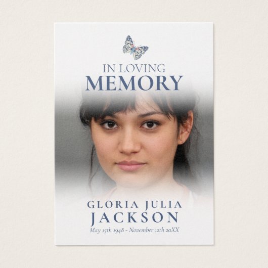 Beerdigung im Gedächtnis gemalt Damenschmetterling (Vorderseite)