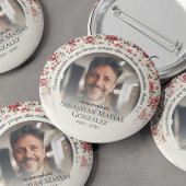 Beerdigung im spanischen Foto der Erinnerung Button