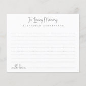 Beerdigung in der Liebe Erinnerung Moderne Ausweis (Vorderseite)