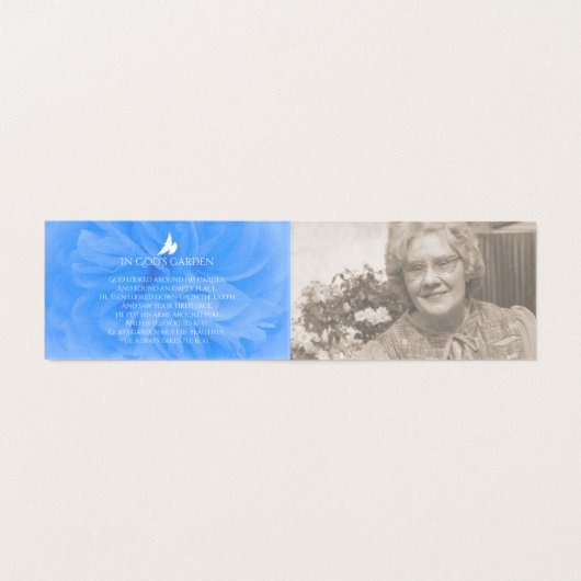 Beerdigung in der liebenden Gedächtnisblauen Rose (Innenseite Aufgefaltet)