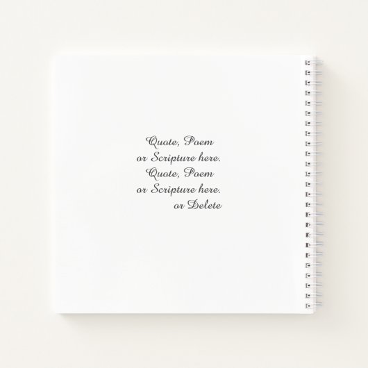 Beerdigung, in Liebe Erinnerung, weiß, Name Daten Notizblock (Rückseite)