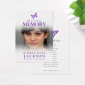 Beerdigung in lila Schmetterlingsgedicht (Schreibtisch)