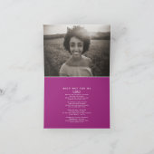 Beerdigung in unseren Herzen für immer lila Gedich Ankündigung (Innenseite)