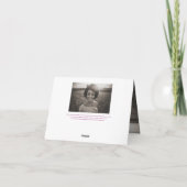 Beerdigung in unseren Herzen für immer lila Gedich Ankündigung (Rückseite)