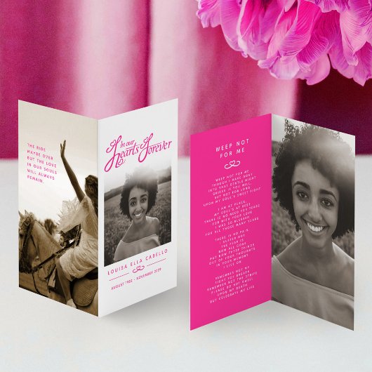 Beerdigung in unseren Herzen für immer rosa Foto G