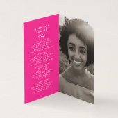 Beerdigung in unseren Herzen für immer rosa Foto G (Innenseite)