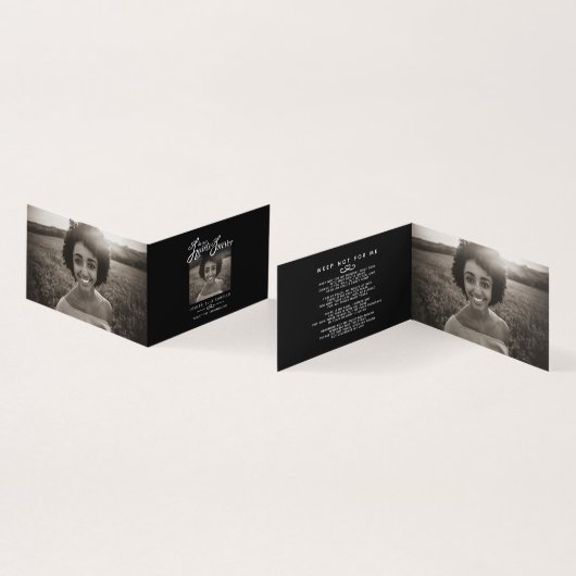 Beerdigung in unseren Herzen für immer schwarze Ge (Innenseite und Außenseite)