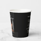 Beerdigung in unseren Herzen für immer schwarzes G Pappbecher (Links)