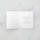 Beerdigung in unseren Herzen weiß danke Ihnen Kart (Innenseite)