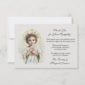 Beerdigung katholische Gedenkstätte Jesus Beileid Dankeskarte (Vorderseite)