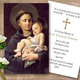 Beerdigung Katholische St. Anthony Gebet Sympathie