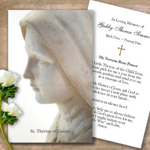 Beerdigung Katholische St. Thérèse Gebet Sympathy  Visitenkarte