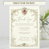 Beerdigung Katholisches Unbeflecktes Herz Mary Dankeskarte