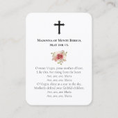 Beerdigung Kirche Santa Maria delle Grazie Visitenkarte (Rückseite)