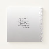 Beerdigung, Liebe Erinnerung, Silber, Name Dates F Notizblock (Rückseite)