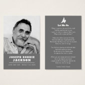 Beerdigung ließ mir, das Gedicht "Weiße Taube" gra (Vorne & Hinten)