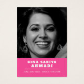 Beerdigung ließ mir zu gehen weißen Taube Gedicht  (Vorderseite)