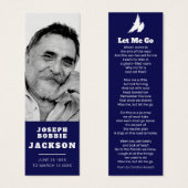 Beerdigung ließ mir zu gehen weißen Taube Gedicht  (Vorne & Hinten)