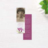 Beerdigung lila Frühling Crocus Gedicht Foto Lesez (Schreibtisch)