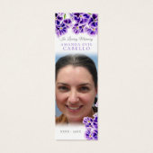 Beerdigung lila Himmel Blume Gedicht Foto Lesezeic (Vorderseite)