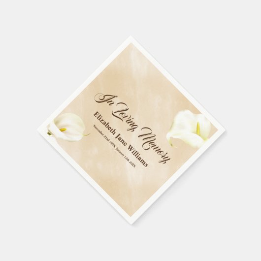 Beerdigung | Lily Napkins Serviette (Ecke)