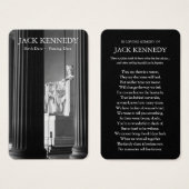 Beerdigung Lincoln Memorial Gebet Sympathiekarten (Vorne & Hinten)