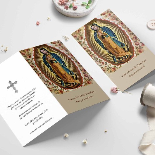 Beerdigung Loss Guadalupe Gebet Sympathiekarten