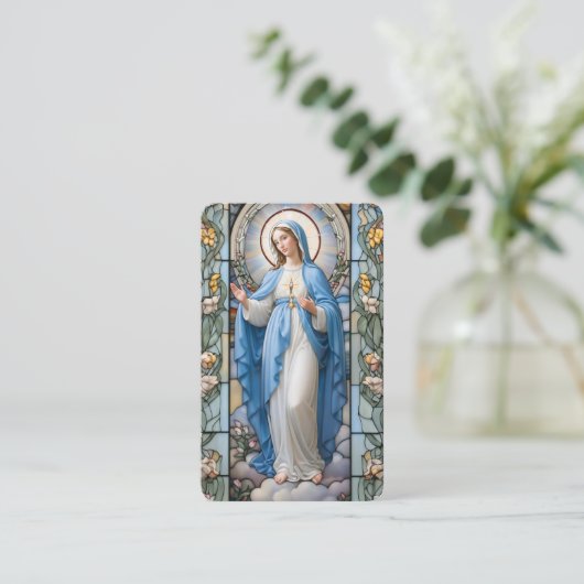 Beerdigung Loss Hail Mary Gebet Sympathie Karte (Stehend Vorderseite)