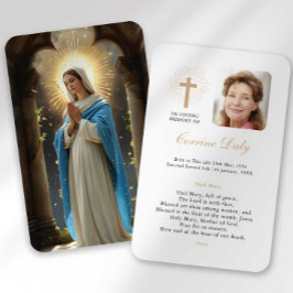 Beerdigung Loss Hail Mary Gebet Sympathie Karte