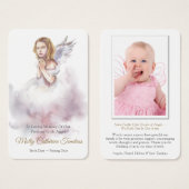 Beerdigung Loss Kleiner Engel Gebet Sympathiekarte (Vorne & Hinten)