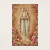 Beerdigung Loss Lady Lourdes Gebet Sympathiekarten (Vorderseite)
