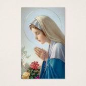 Beerdigung Loss Mary Gebet Sympathiekarten (Vorderseite)