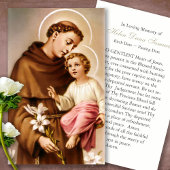 Beerdigung Loss St. Anthony Gebet Sympathie Karten