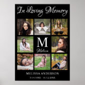 Beerdigung Love Gedächtnis Personalisierte FotoCol Poster (Vorne)