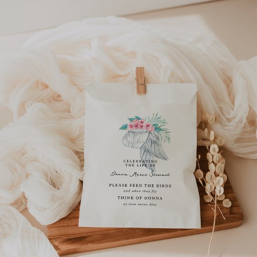 Beerdigung | Love Memory Wild Bird Seeds Geschenktütchen