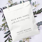 Beerdigung | Love Memory Wild Bird Seeds Geschenktütchen