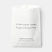 Beerdigung | Love Memory Wildblume Seeds Geschenktütchen (Vorderseite)