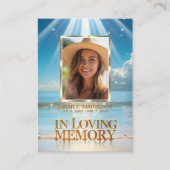 Beerdigung Mass Service Gebet Vielen Dank Foto Bea Visitenkarte (Vorderseite)