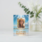 Beerdigung Mass Service Gebet Vielen Dank Foto Bea Visitenkarte (Stehend Vorderseite)