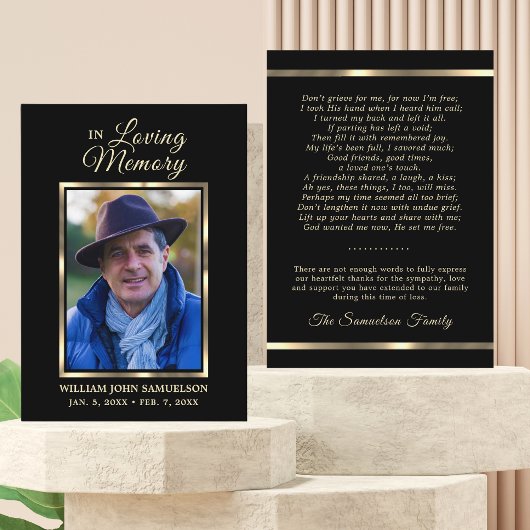 Beerdigung Mass Service Gebet Vielen Dank Foto Visitenkarte