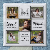 Beerdigung Memorial Keepake Einzigartiges Foto Col Button