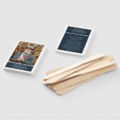 Beerdigung Memorial Moderne Farbblock Fotokarte Fächer (Non-assembled)