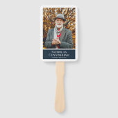 Beerdigung Memorial Moderne Farbblock Fotokarte Fächer (Vorderseite)